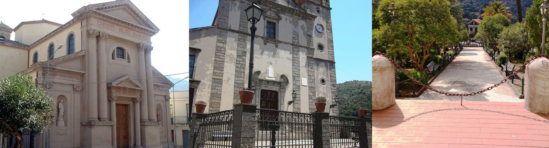 Chiesa di San Sebastiano - Chiesa di San Basilio - Villa Comunale